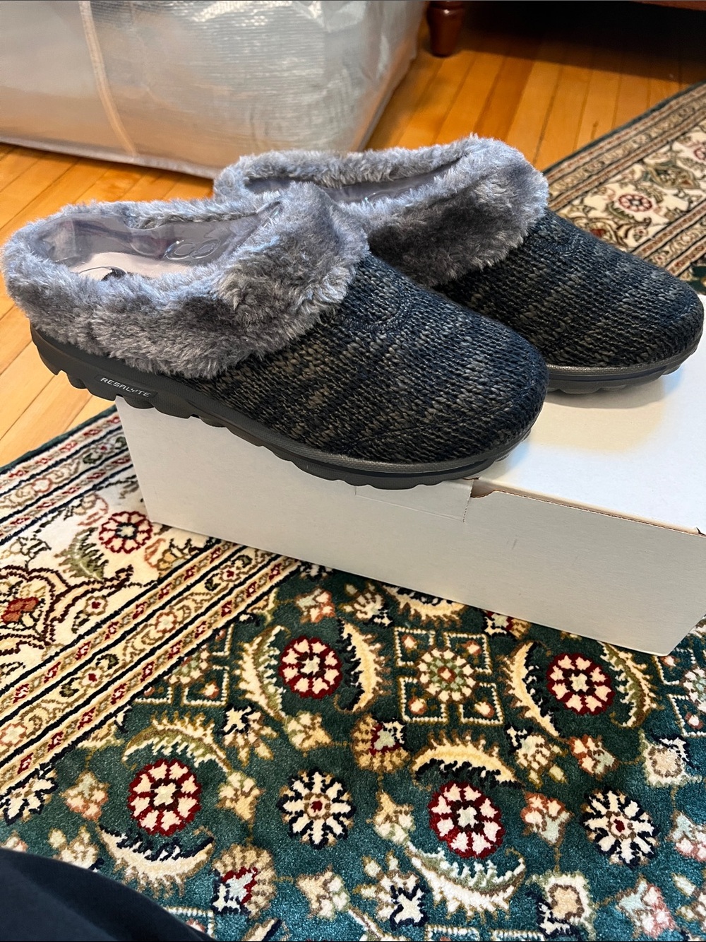 NWT Sketchers memory foam slip ons